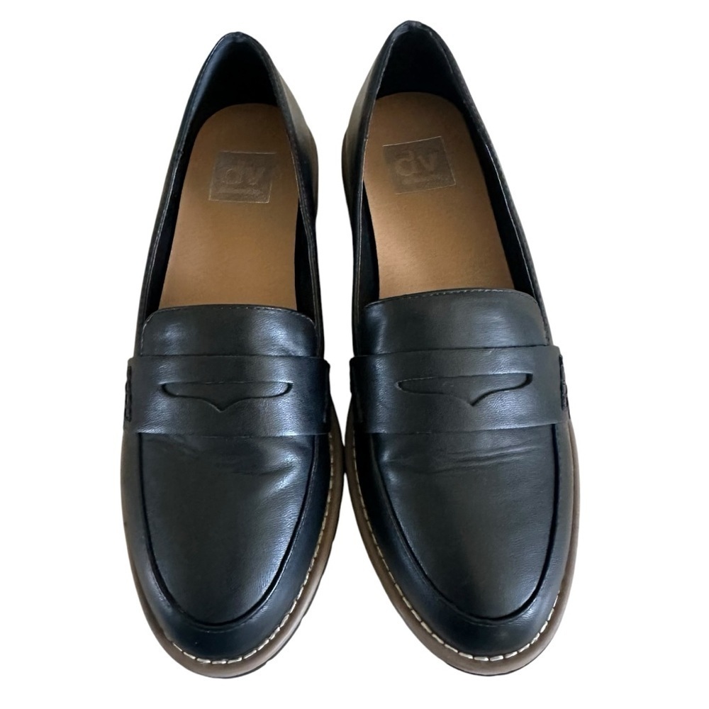 DV BY DOLCE VITA CARLEY BLACK PENNY LOAFERS SIZE 9.5 - Picture 4 of 11